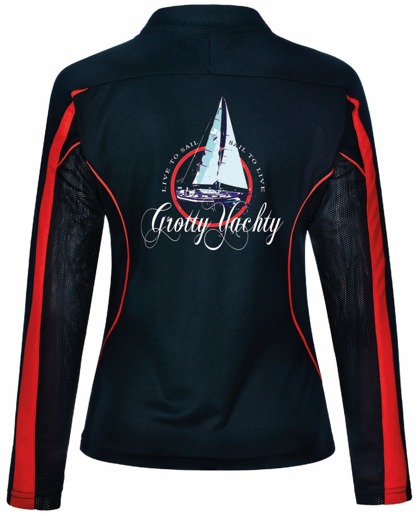 "Live to Sail - Sail to Live" - Ladies Long sleeve SunSmart