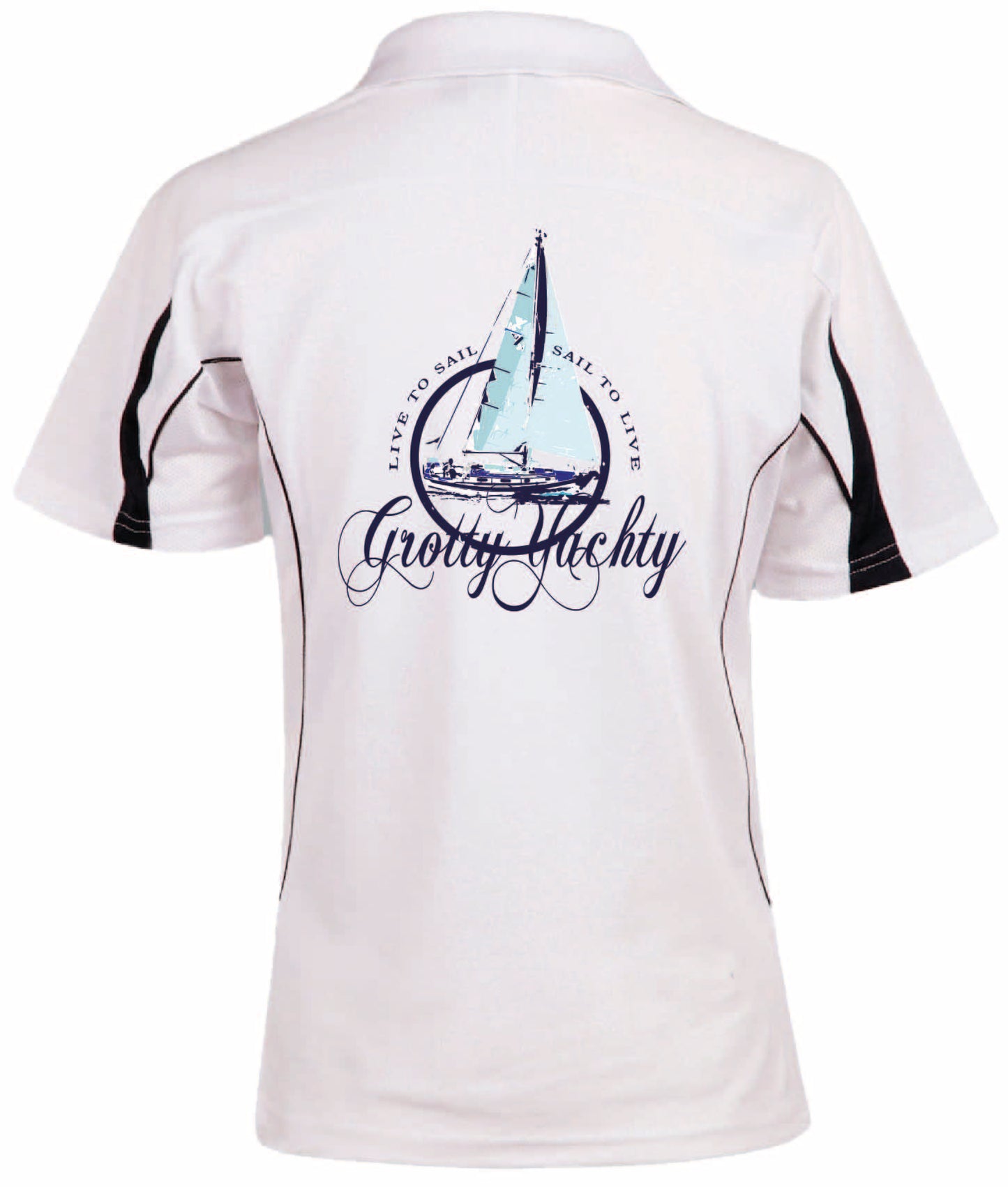 "Live to Sail - Sail to Live" - Ladies Short sleeve SunSmart