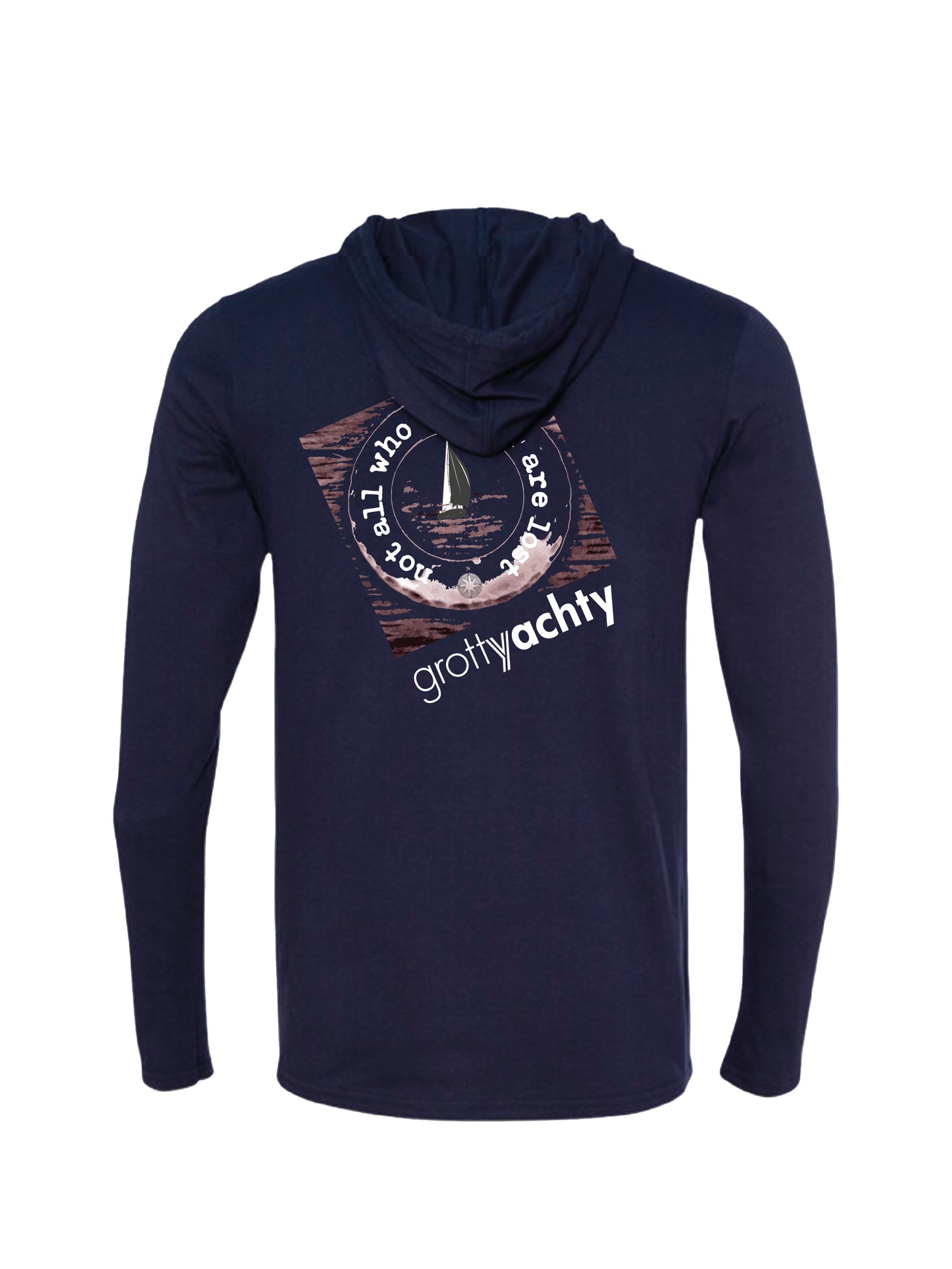 "Not all who wander are lost" Hoodie Long Sleeved Tee