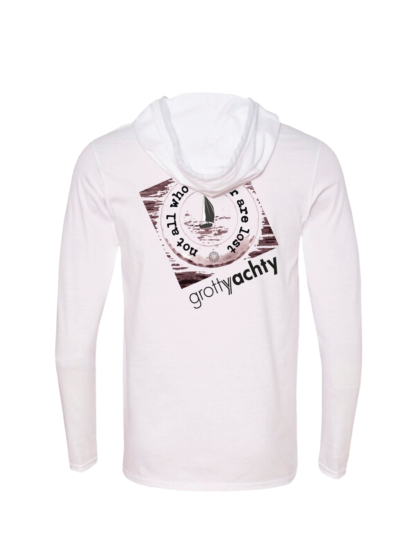 "Not all who wander are lost" Hoodie Long Sleeved Tee